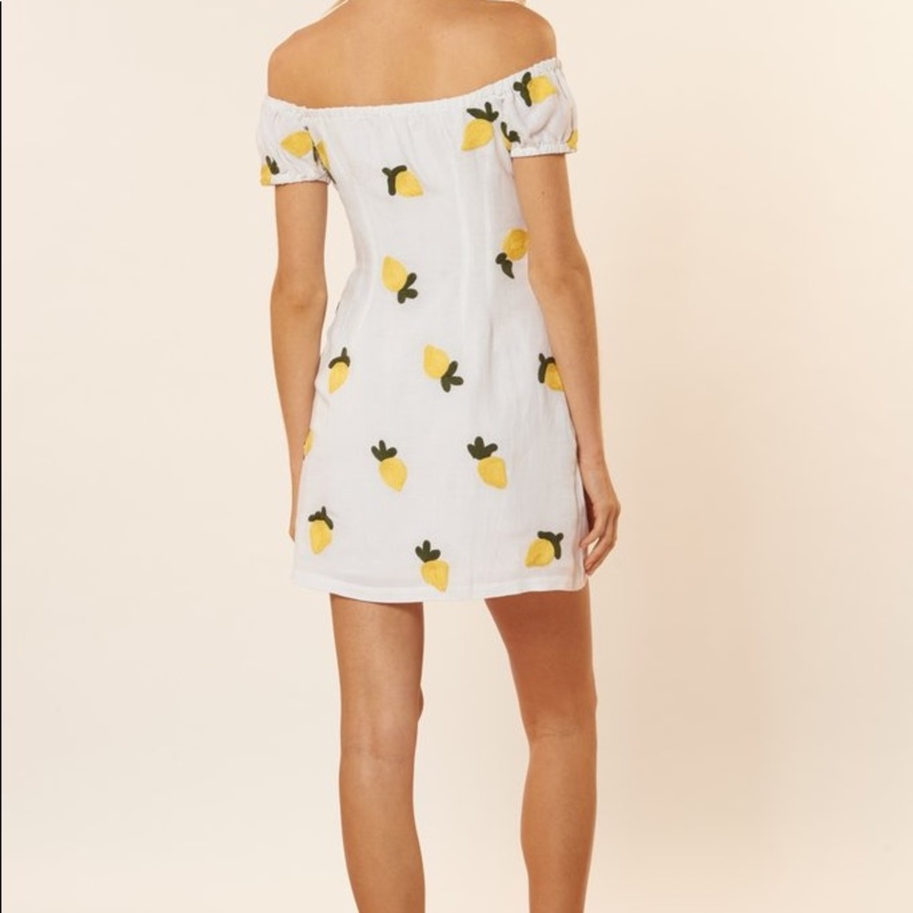 Red Carter Lemon Embroidered Dress - Picture 7 of 14